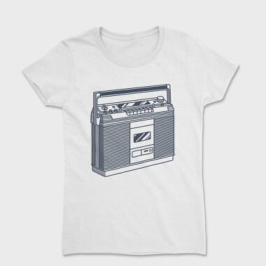 Vintage Audio Illustration 1, Women's T-Shirt