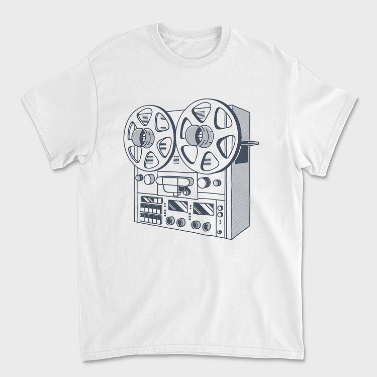 Vintage Audio Illustration 2, Unisex Men's T-Shirt