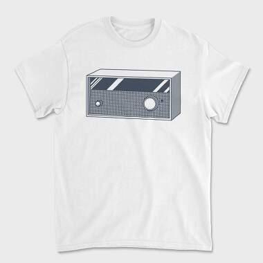 Vintage Audio Illustration, Unisex Men's T-Shirt
