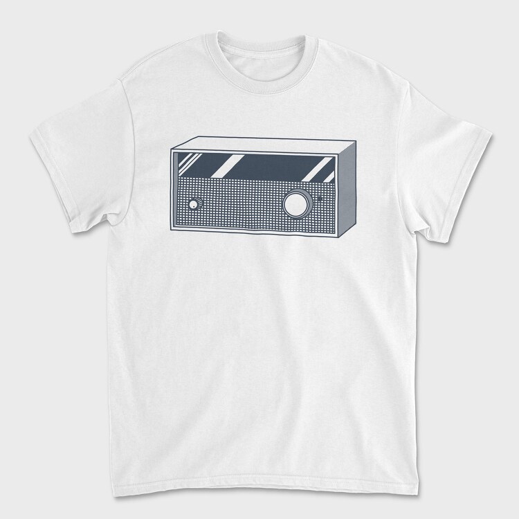 Vintage Audio Illustration, Unisex Men's T-Shirt