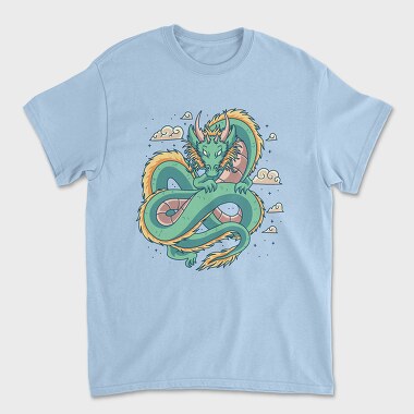 Unisex Men's T-Shirt, Vintage Dragon