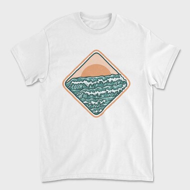 Vintage Wave, Unisex Men's T-Shirt