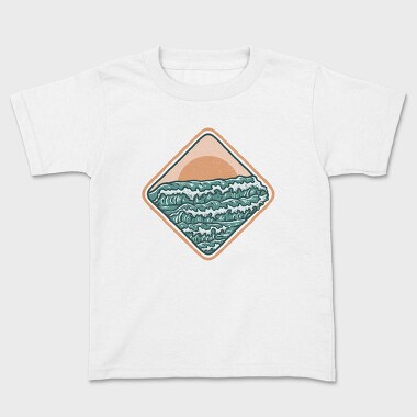 Vintage Wave, Kids' T-Shirt
