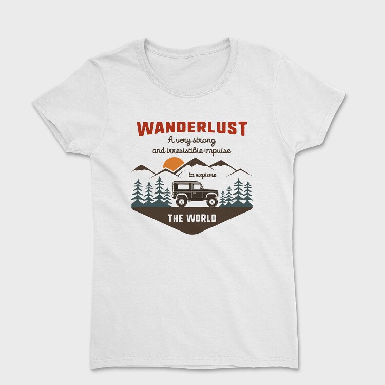 Wanderlust Offroad, Women's T-Shirt