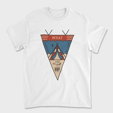 What Happens at Camp, Unisex Men's T-Shirt