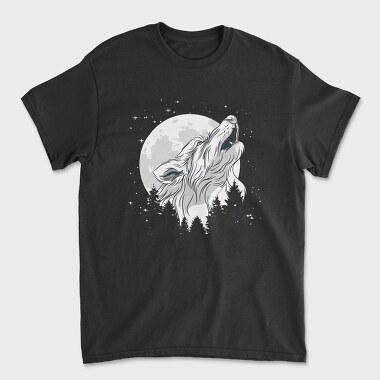 Wolf Moon, Unisex Men's T-Shirt