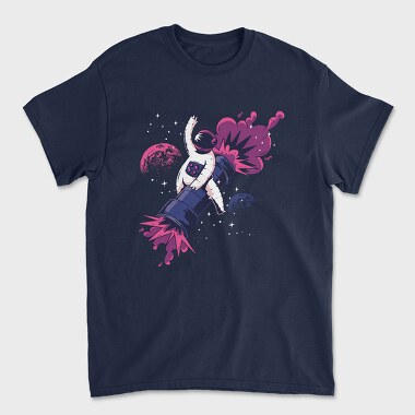Astronaut On Bazooka, Unisex Men's T-Shirt