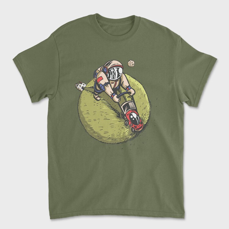 Lawnmower Astronaut, Unisex Men's T-Shirt