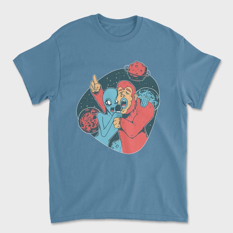 Alien Big Foot, Unisex Men's T-Shirt