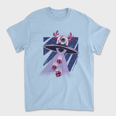 Alien Santa, Unisex Men's T-Shirt
