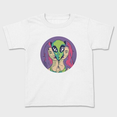 Alien Girl, Kids' T-Shirt