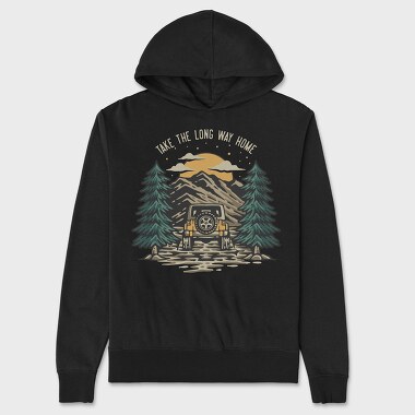 Take the Long Way Home, Unisex Men's Hoodie