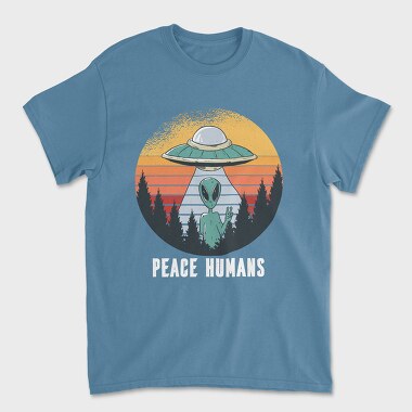 Peace Humans, Unisex Men's T-Shirt