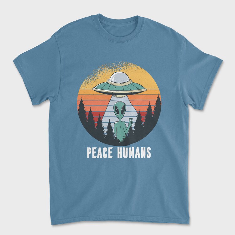 Peace Humans, Unisex Men's T-Shirt