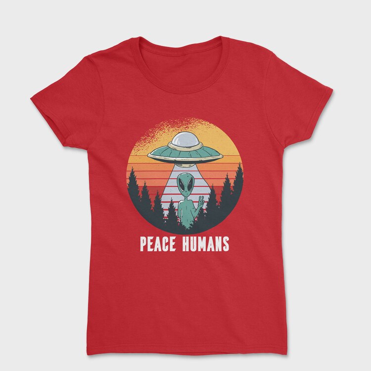 Peace Humans, Women's T-Shirt
