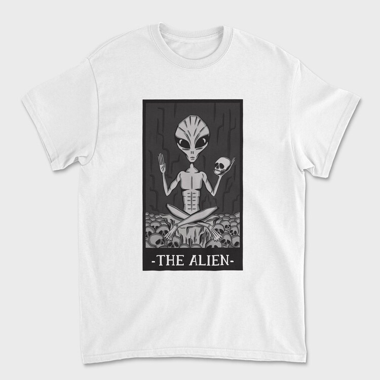 The Alien Tarot Card, Unisex Men's T-Shirt