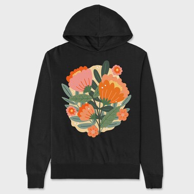 Bouquet of Flowers, Unisex Men's Hoodie