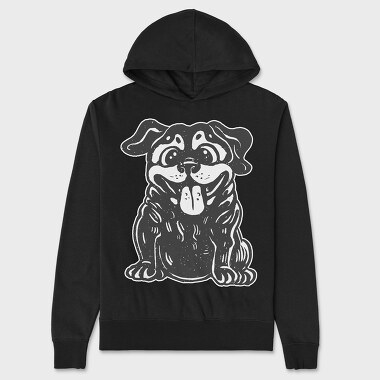 Funny Blackdog, Unisex Men's Hoodie