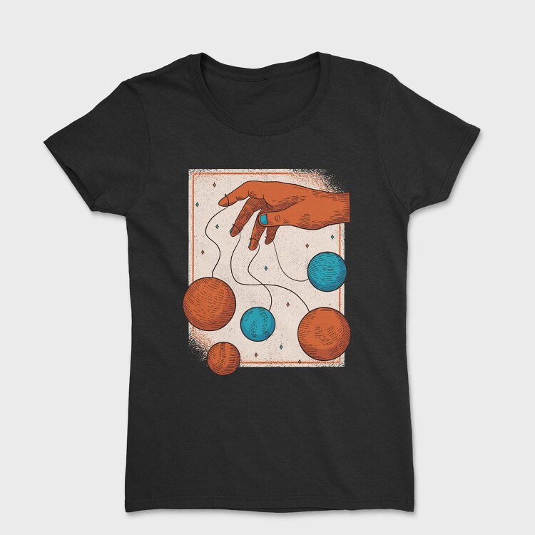 Hand Planets, Women's T-Shirt