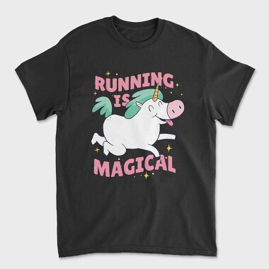 Running Is Magical, Unisex Men's T-Shirt