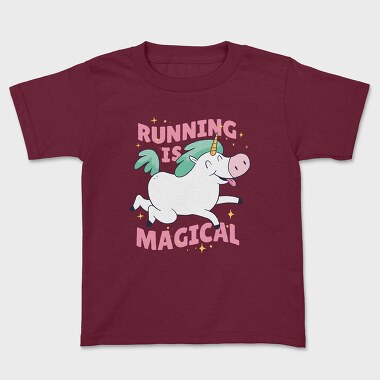 Running Is Magical, Kids' T-Shirt