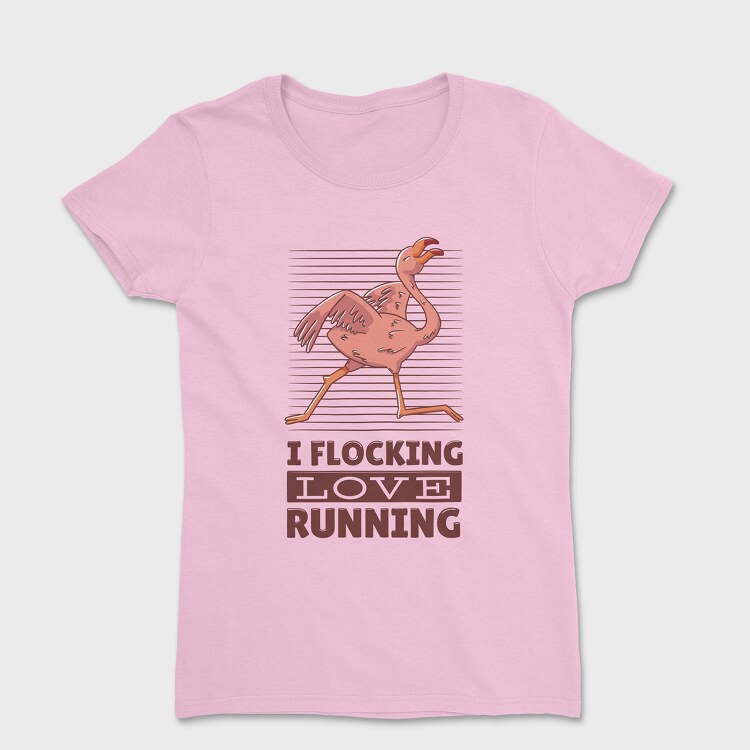 Flamingo Running, Women's T-Shirt