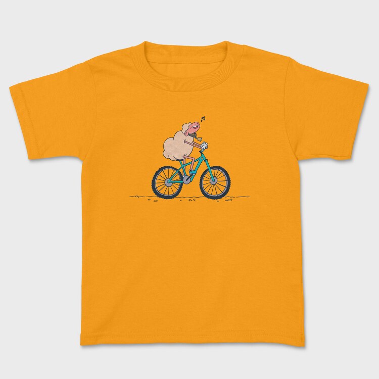Bicicycle Sheep, Kids' T-Shirt