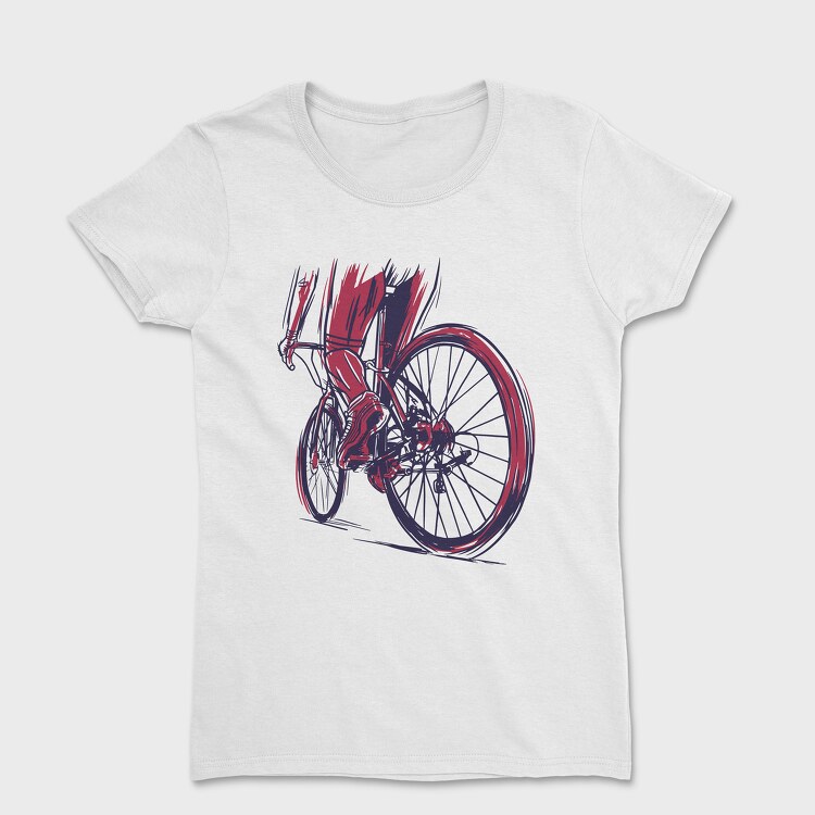 Muscular Cyclist, Women's T-Shirt