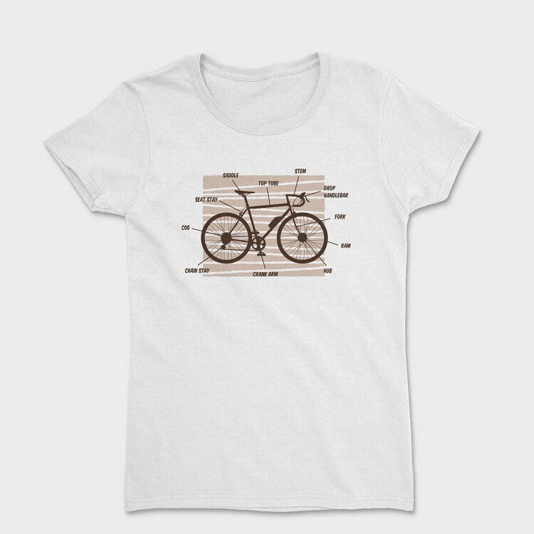 Bike Anatomy, Women's T-Shirt