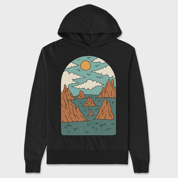Landscape Nature, Unisex Men's Hoodie