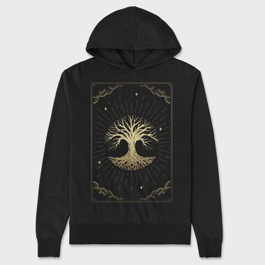 The Tree Tarot Card, Unisex Men's Hoodie
