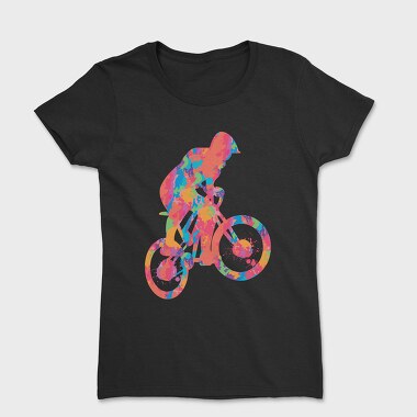 Colorful Cyclist, Women's T-Shirt