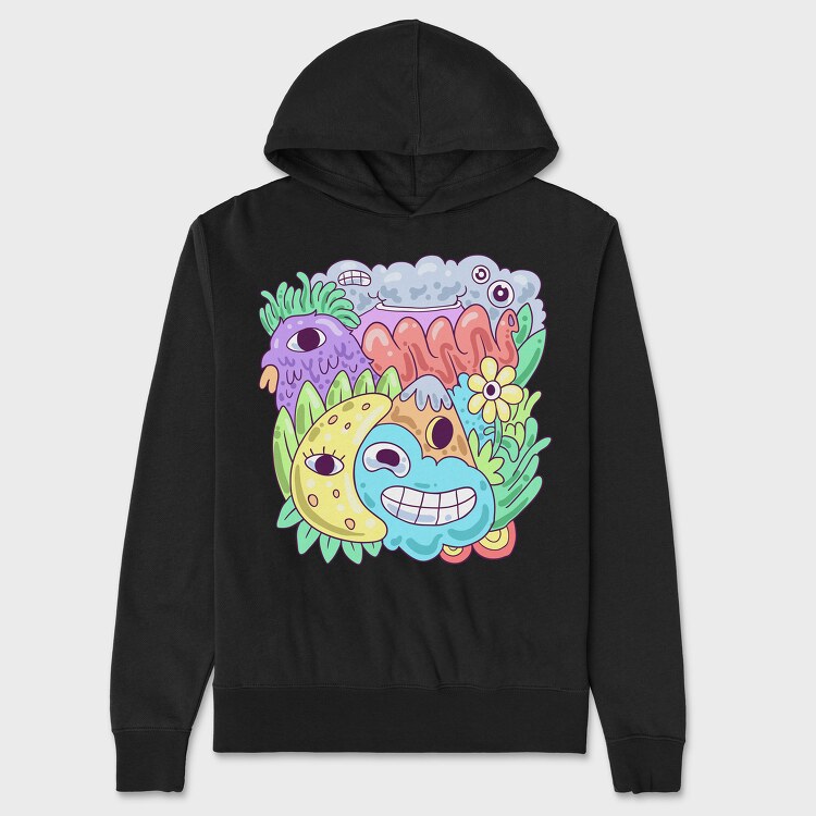 Colorful Creature 40, Unisex Men's Hoodie