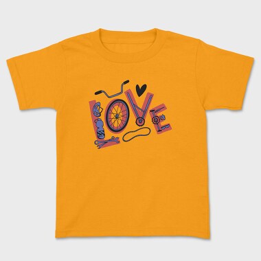 Love Cycling, Kids' T-Shirt