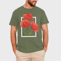 Flower Line, Unisex Men's T-Shirt