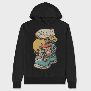 Outside Hiking Shoes, Unisex Men's Hoodie