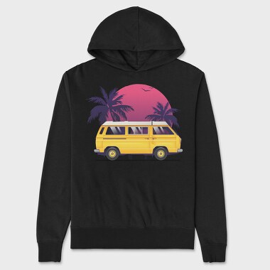 Camper Palm Sunset, Унисекс Мъжко Суичър