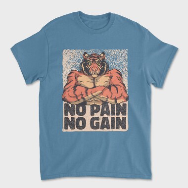Muscular Tiger, Unisex Men's T-Shirt
