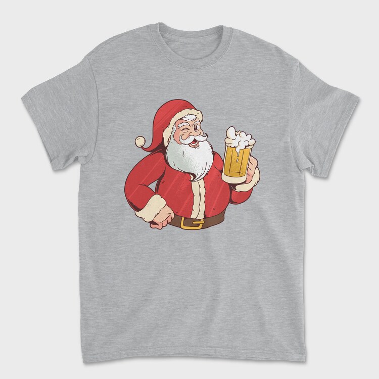 Santa Motorbike, Unisex Men's T-Shirt