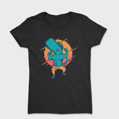 Muscular Whale, Women's T-Shirt