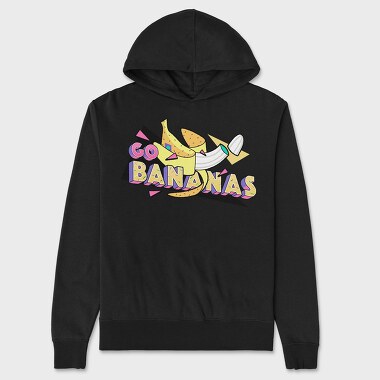 Go Bananas, Unisex Men's Hoodie