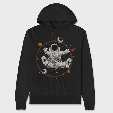 Abstract Astronaut, Unisex Men's Hoodie