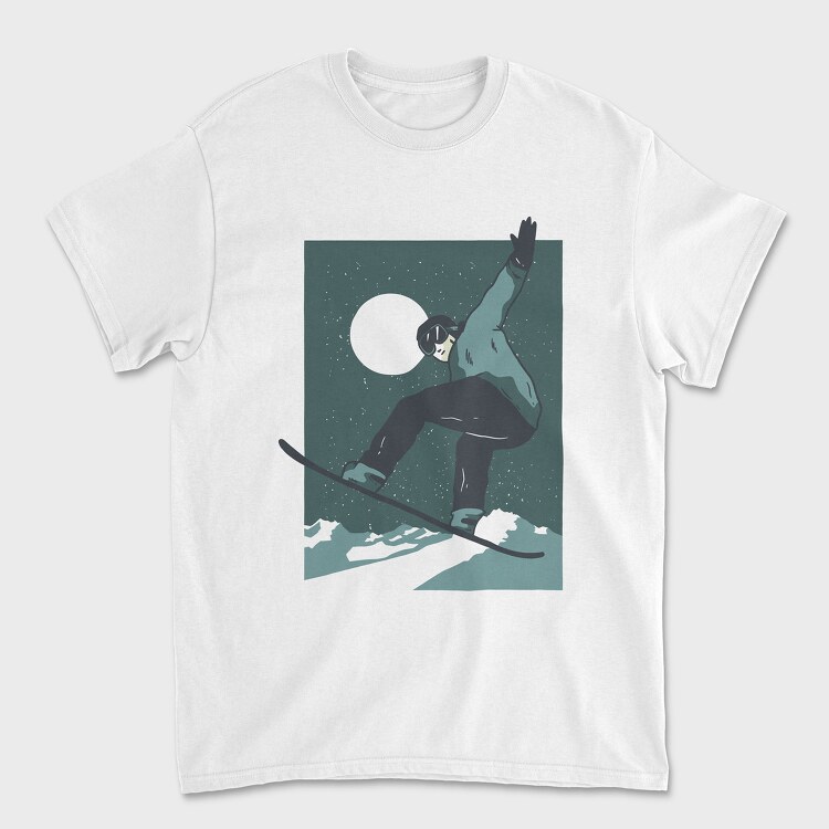 Snowboarder, Unisex Men's T-Shirt