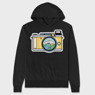 Camping Camera, Unisex Men's Hoodie