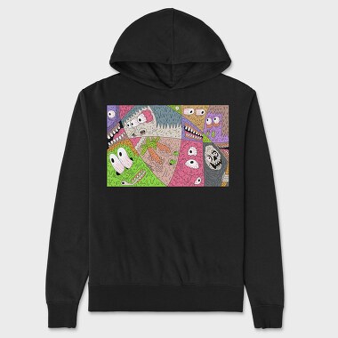 Psychedelic Illustration 2, Unisex Men's Hoodie
