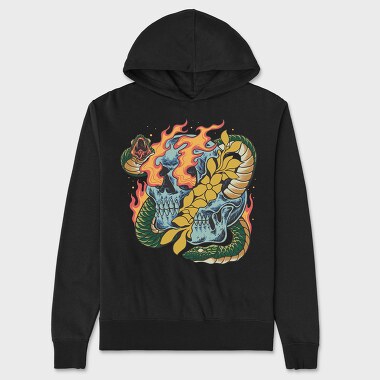 Tropical Skull 1, Унисекс Мъжко Суичър