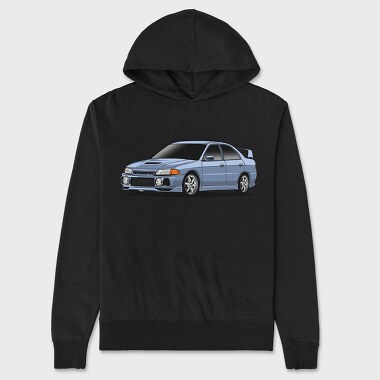 Race Blue Car, Unisex Men's Hoodie