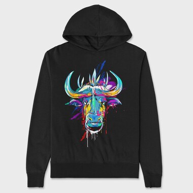 Colorful Ox, Unisex Men's Hoodie