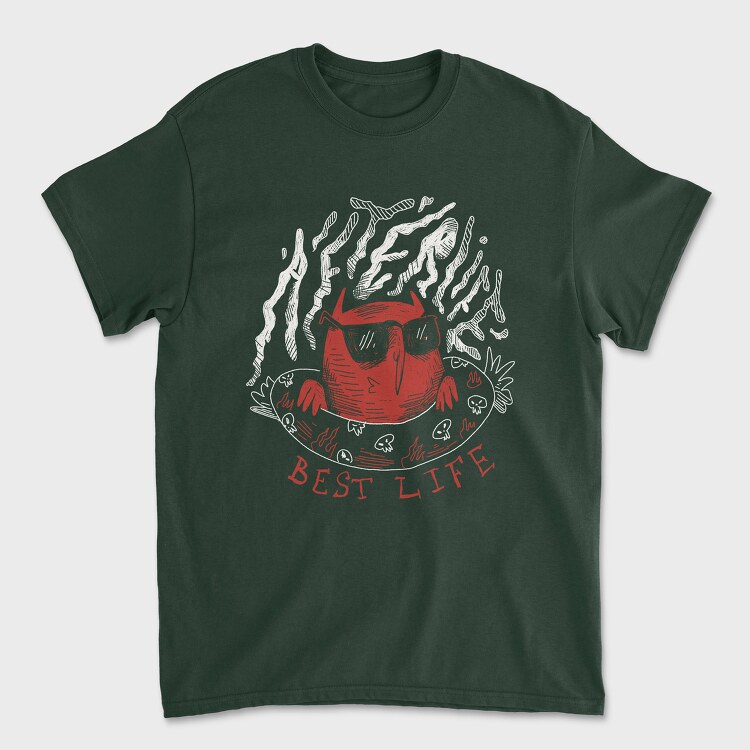 Funny Afterlife 02, Unisex Men's T-Shirt