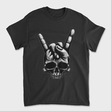 Heavy Metal Skull, Unisex Men's T-Shirt